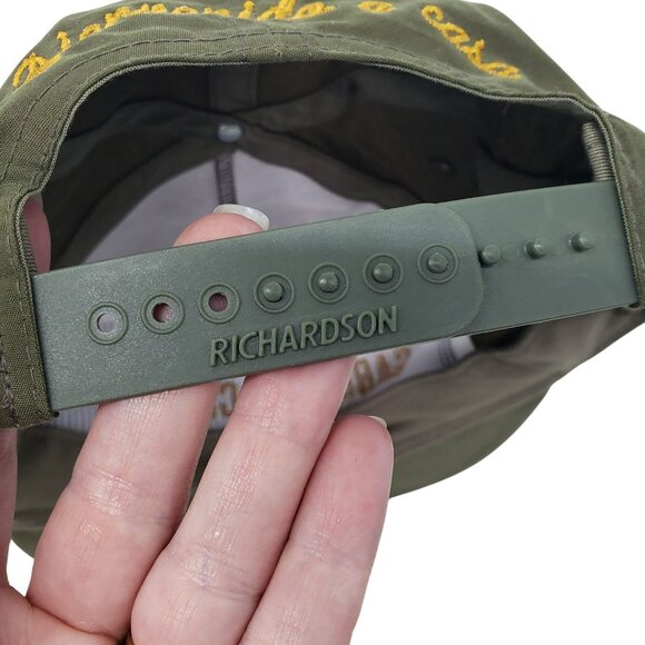 Carhartt Cabin Hat Richardson Green Yellow Bienvenido a casa Snapback Adjustable - Picture 7 of 10